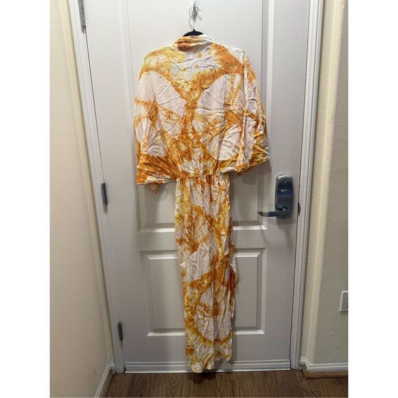 SWF Plunge Maxi Dress in Golden Hour Yellow Summer Poolside Beach size S NWT - Picture 5 of 5